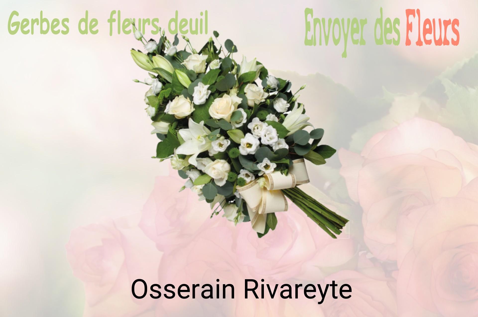 Gerbe de fleurs de deuil livrée à Osserain-Rivareyte